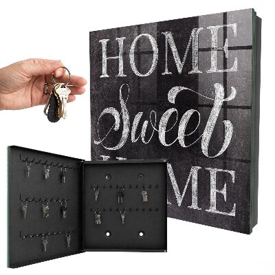 Schlüsselkasten mit Aufschrift Trautes Heim, Glück allein