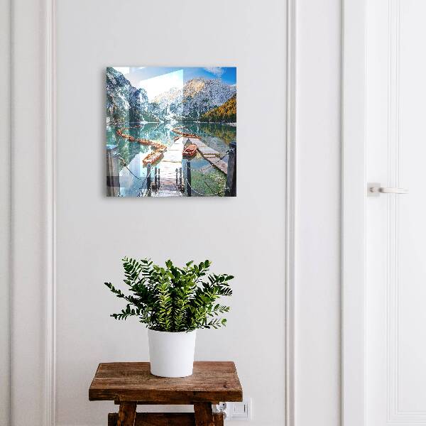 Schlüsselbox für die Wand mit Berglandschaft-Motiv