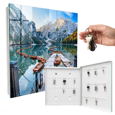 Schlüsselbox für die Wand mit Berglandschaft-Motiv