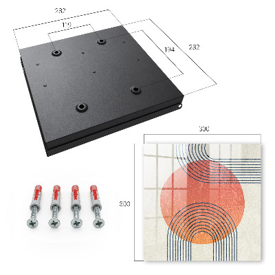 Schlüsselbox für die Wand im geometrischen Liniendesign