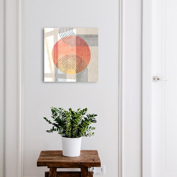 Schlüsselbox für die Wand im geometrischen Liniendesign