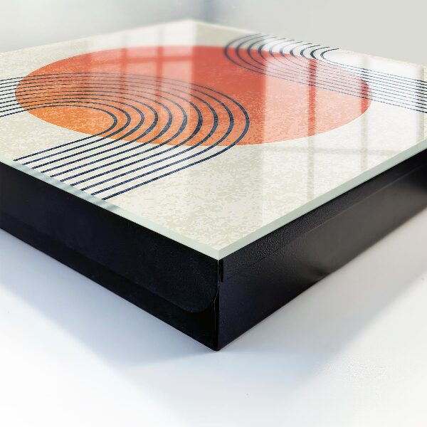 Schlüsselbox für die Wand im geometrischen Liniendesign