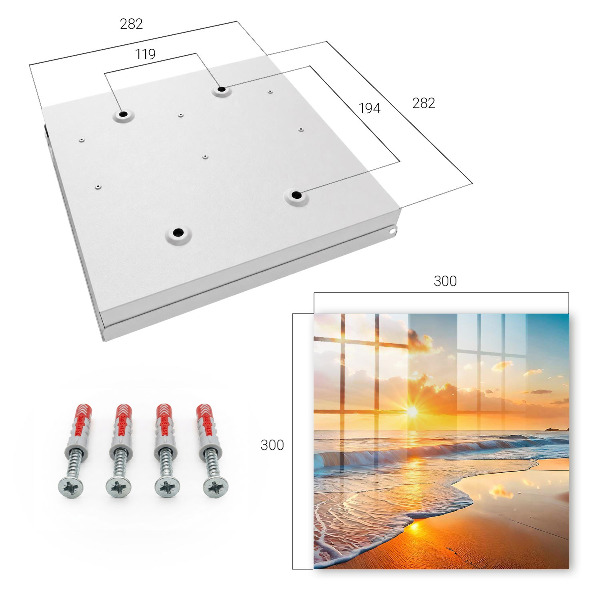 Schlüsselbox mit Motiv Sonnenuntergang über dem Meer