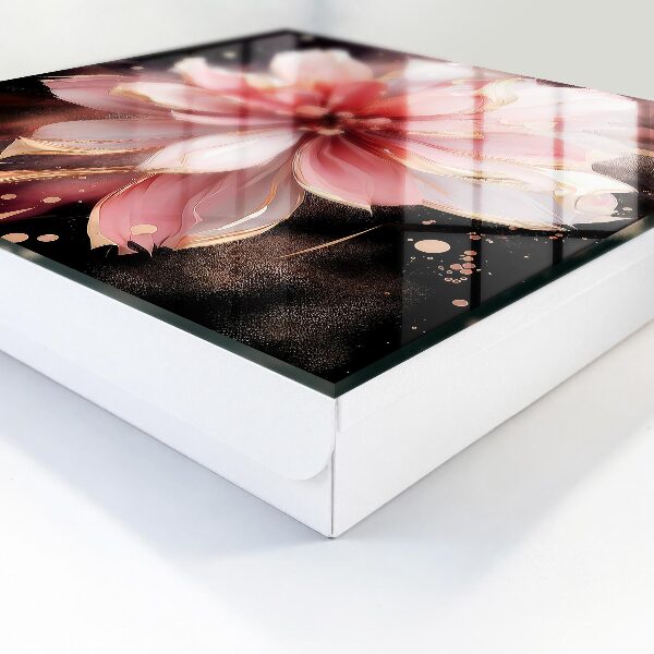 Schlüsselbox für die Wand mit Motiv Rosa Blume