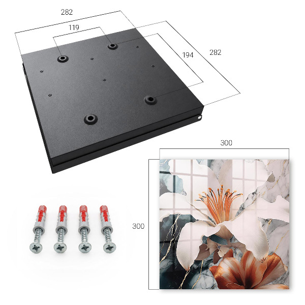 Schlüsselbox mit floralem Eleganz-Design