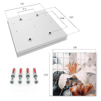 Schlüsselbox mit floralem Eleganz-Design