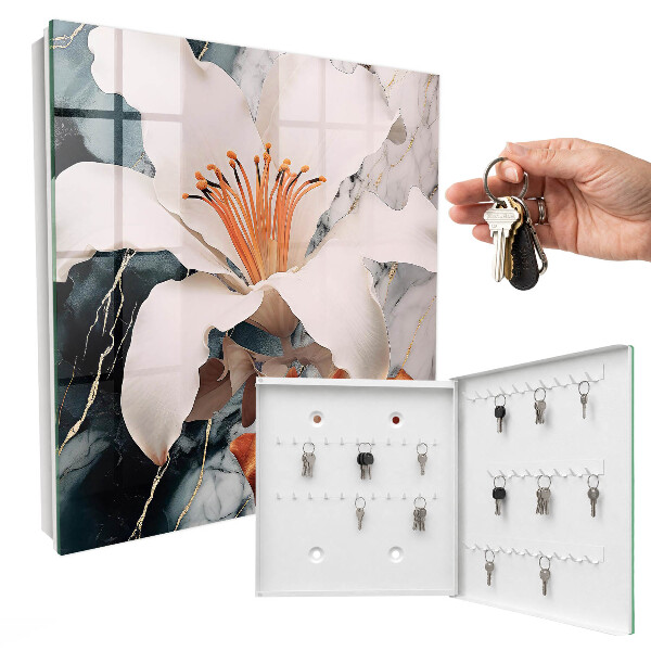 Schlüsselbox mit floralem Eleganz-Design