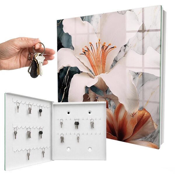 Schlüsselbox mit floralem Eleganz-Design
