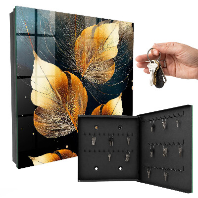 Schlüsselbox zur Wandmontage Design Blätter der Eleganz