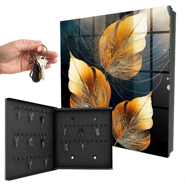 Schlüsselbox zur Wandmontage Design Blätter der Eleganz