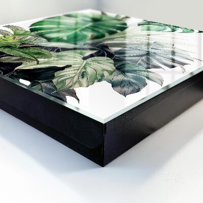 Schlüsselbox zur Wandmontage mit Motiv Exotische Blätter