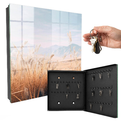 Schlüsselbox für die Wand im Design Wiese