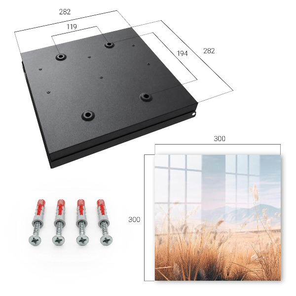 Schlüsselbox für die Wand im Design Wiese
