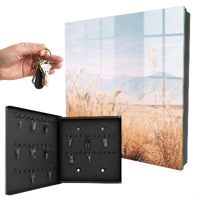 Schlüsselbox für die Wand im Design Wiese