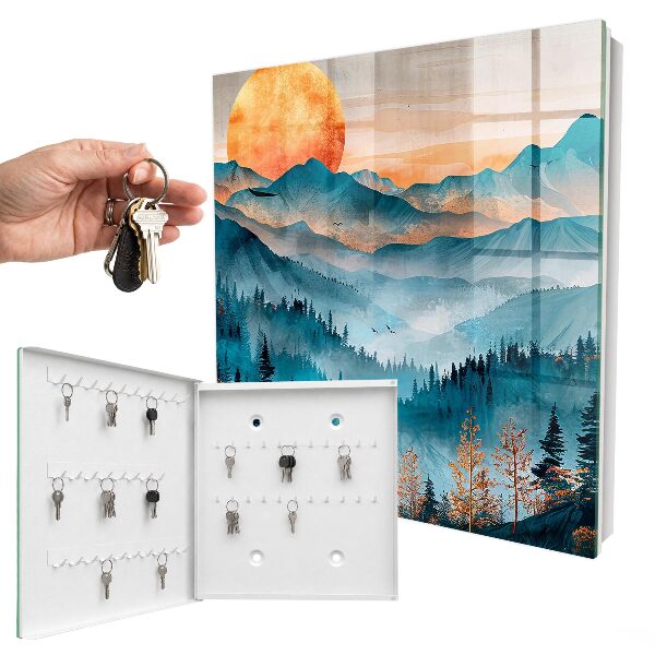 Schlüsselkasten mit Motiv Westliche Berge