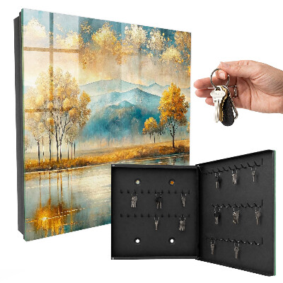 Schlüsselkasten mit herbstlichem Harmonie Motiv