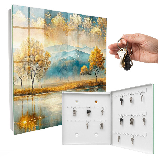 Schlüsselkasten mit herbstlichem Harmonie Motiv