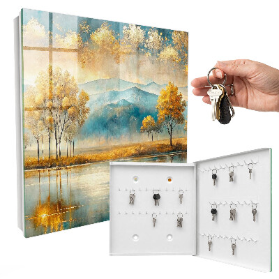 Schlüsselkasten mit herbstlichem Harmonie Motiv