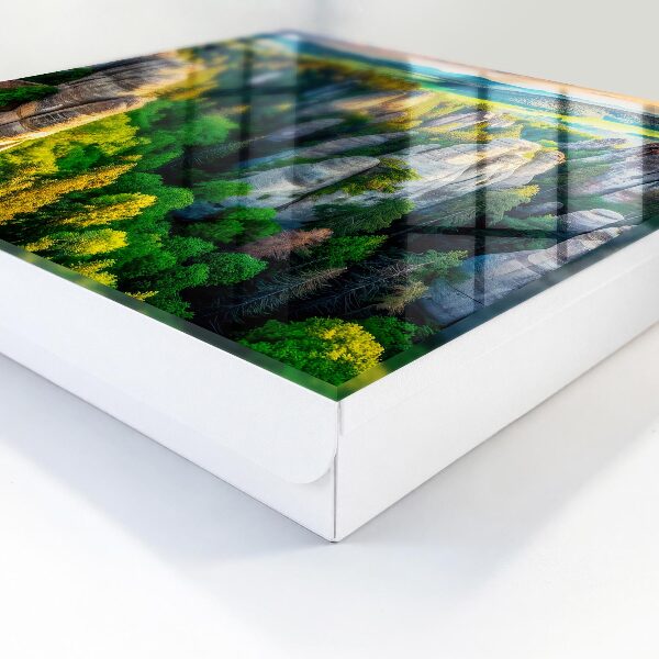 Schlüsselbox im Design Felsen und Wald