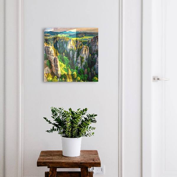 Schlüsselbox im Design Felsen und Wald
