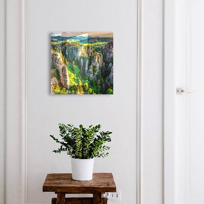 Schlüsselbox im Design Felsen und Wald