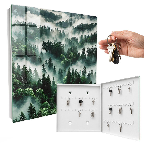 Schlüsselkasten mit Motiv Nebelwald