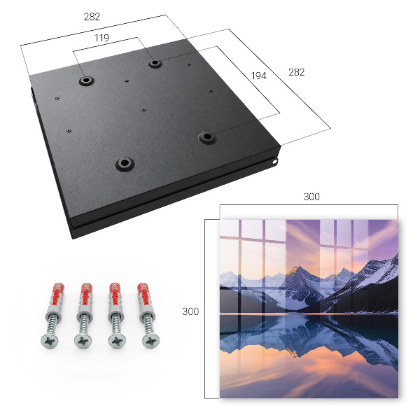 Schlüsselbox für die Wand im Design Bergwelt
