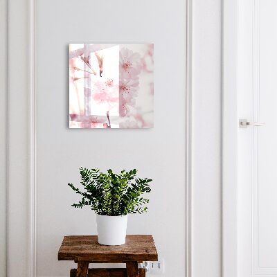 Schlüsselbox für die Wand mit Kirschblütenmotiv