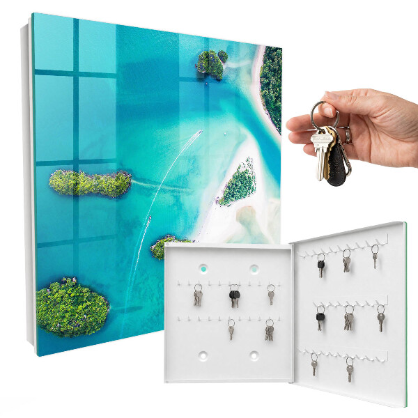 Schlüsselkasten mit Motiv exotische Strände