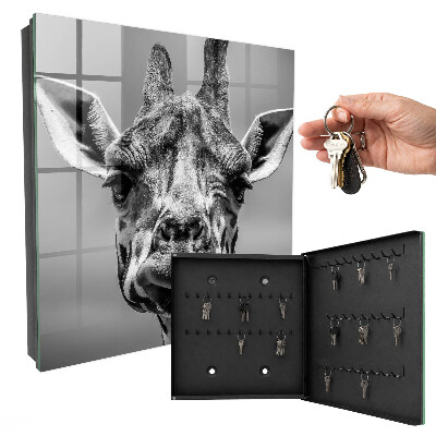 Schlüsselbox mit dem Motiv Porträt einer Giraffe