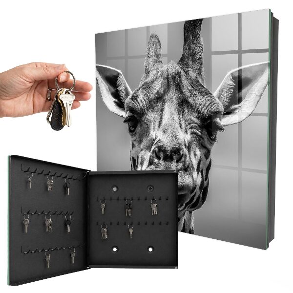 Schlüsselbox mit dem Motiv Porträt einer Giraffe