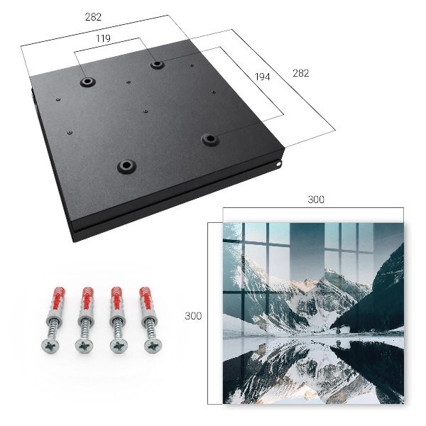 Schlüsselbox mit Winterlandschaft Motiv