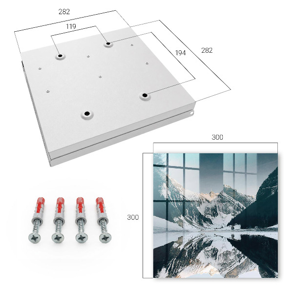 Schlüsselbox mit Winterlandschaft Motiv