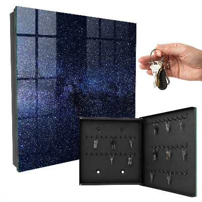 Schlüsselbox für die Wand Motiv Nachthimmel