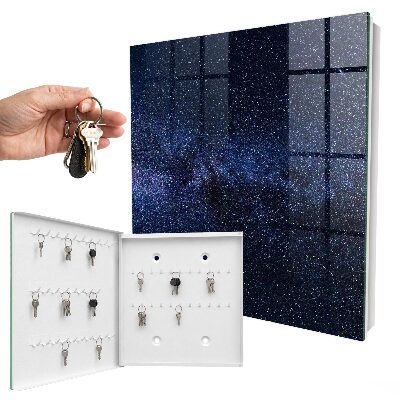 Schlüsselbox für die Wand Motiv Nachthimmel