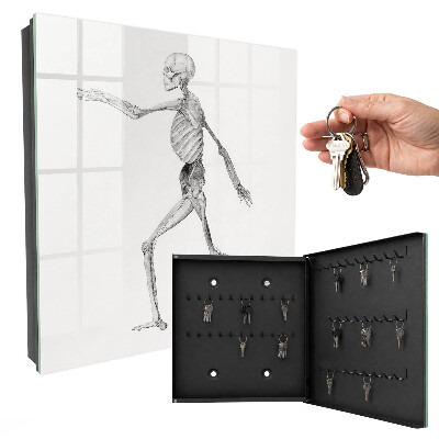 Schlüsselbox für die Wand mit Skelettbewegung