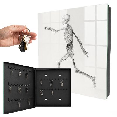 Schlüsselbox für die Wand mit Skelettbewegung