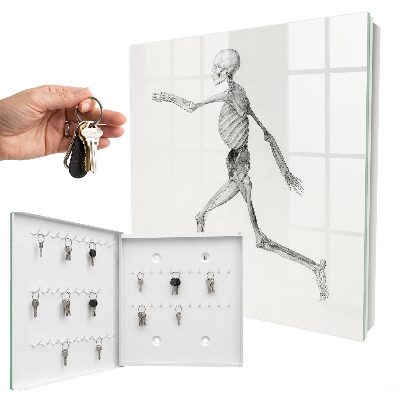 Schlüsselbox für die Wand mit Skelettbewegung