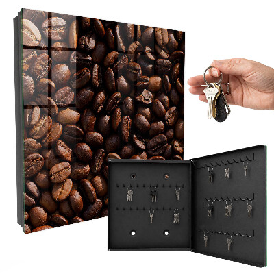 Schlüsselbox mit aromatischem Kaffee