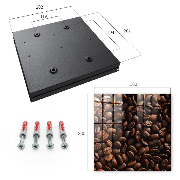 Schlüsselbox mit aromatischem Kaffee