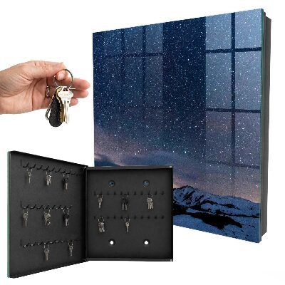 Schlüsselbox mit Motiv Nacht in den Bergen