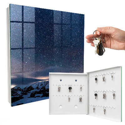 Schlüsselbox mit Motiv Nacht in den Bergen