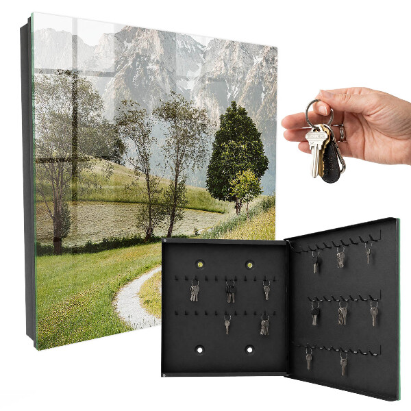 Schlüsselbox für die Wand mit Motiv Berglandschaft