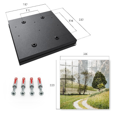 Schlüsselbox für die Wand mit Motiv Berglandschaft