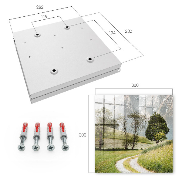 Schlüsselbox für die Wand mit Motiv Berglandschaft