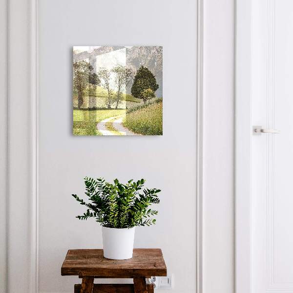 Schlüsselbox für die Wand mit Motiv Berglandschaft