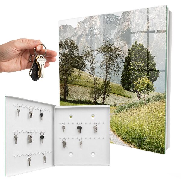 Schlüsselbox für die Wand mit Motiv Berglandschaft