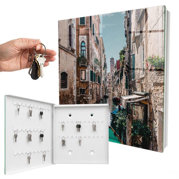 Schlüsselkasten mit Motiv Kanäle von Venedig