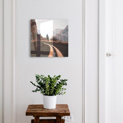 Schlüsselbox mit Motiv Straße in den Bergen