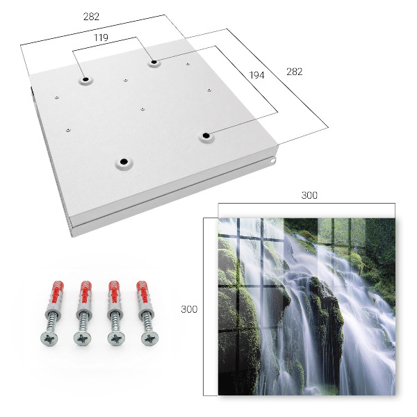 Schlüsselbox in der Ausführung Grüner Wasserfall